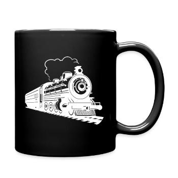 Graphique ferroviaire - Mug uni - noir - Droite