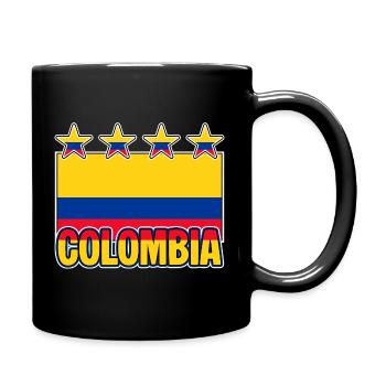 Colombian Flag Colombia Funny - Full Colour Mug - black - Right