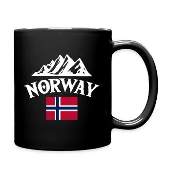 Vacances en Norvège dans les fjords de Norge Voyage en Scandinavie - Mug uni - noir - Droite