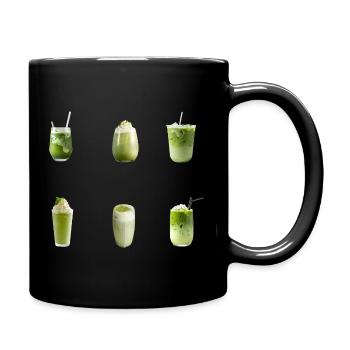 Collection d’art de boissons matcha - Mug uni - noir - Droite