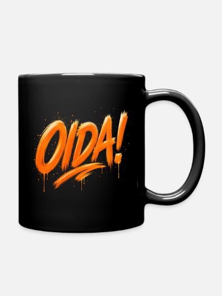 Oida Österreichischer Spruch - Tasse einfarbig - Schwarz