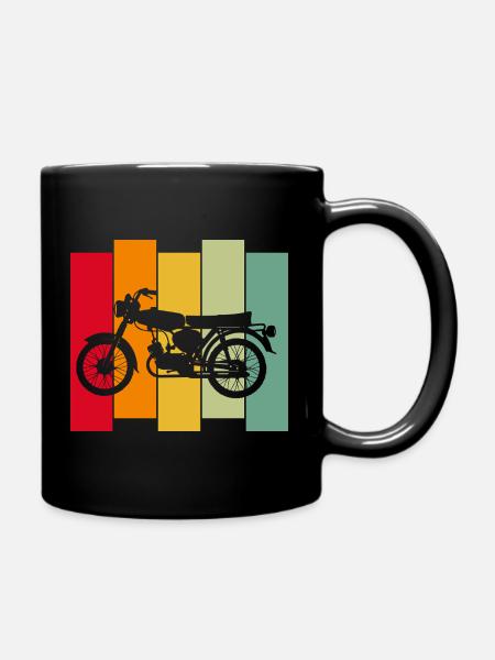 Simsonfahrer Schwalbe Ossi - Tasse einfarbig - Schwarz