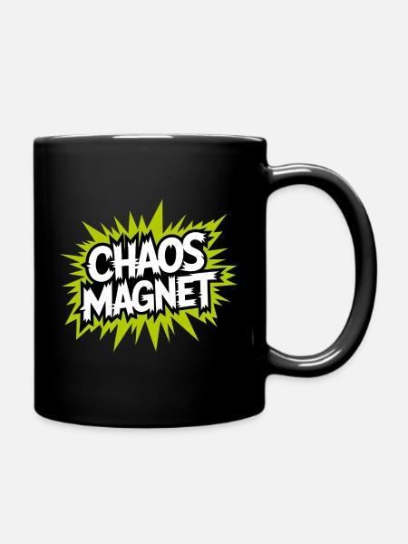 Chaos Magnet Comic Explosion - Tasse einfarbig - Schwarz