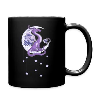 Vendel Dragon - der Mond - Tasse einfarbig - Schwarz - Rechts