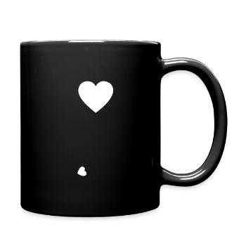 Schwangerschaft Schwanger Baby Babybauch - Tasse einfarbig - Schwarz - Rechts