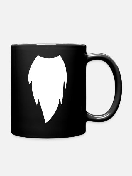 Wehnachtsmann Bart - Full Colour Mug - black