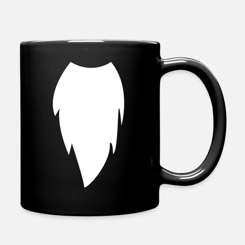 Wehnachtsmann Bart - Full Colour Mug - black