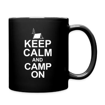 camp camping - Full Colour Mug - black - Right
