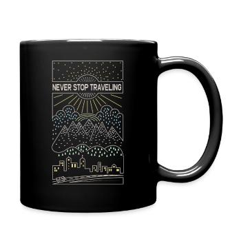 Travel Travel on the Road Road Trip Road Trip - Full Colour Mug - black - Right