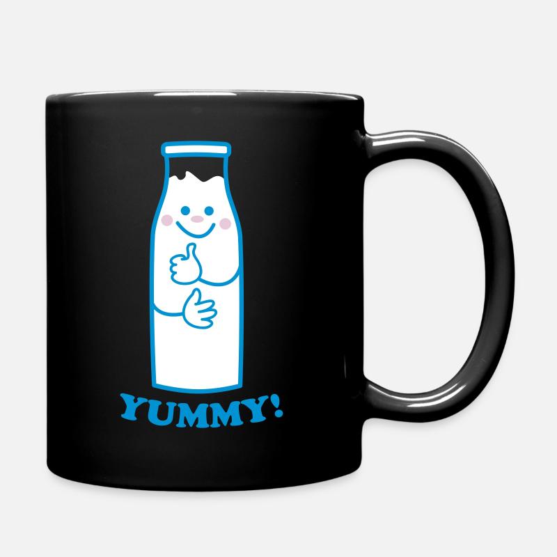 Cute milk bottle - Mug uni - noir