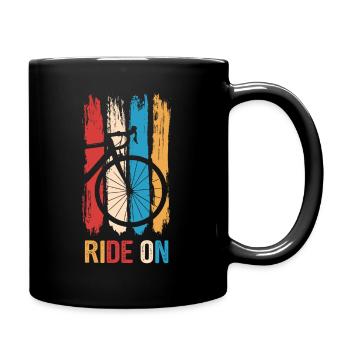 Ride On Road Bike Bicycle Bike Packing - Full Colour Mug - black - Right