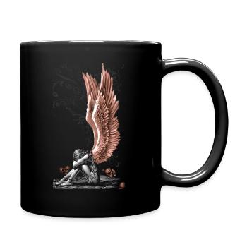 Engel aus dem gefallenen Himmel kreative Kunst Enzo Volo - Tasse einfarbig - Schwarz - Rechts