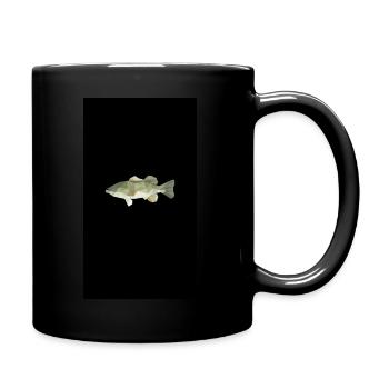 Polygonal Fisch Fischen - Tasse einfarbig - Schwarz - Rechts