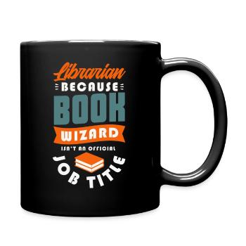 Librarian Gifts for a Librarian Fan - Full Colour Mug - black - Right
