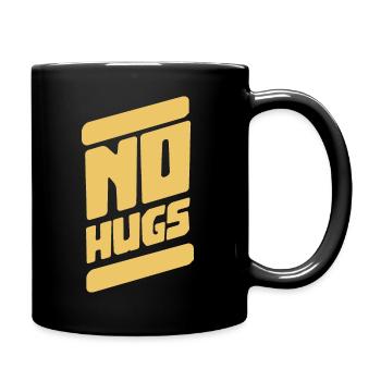 Pas de HUGS - Mug uni - noir - Droite