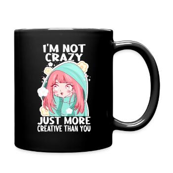 Cadeau anime fille manga kawaii - Mug uni - noir - Droite
