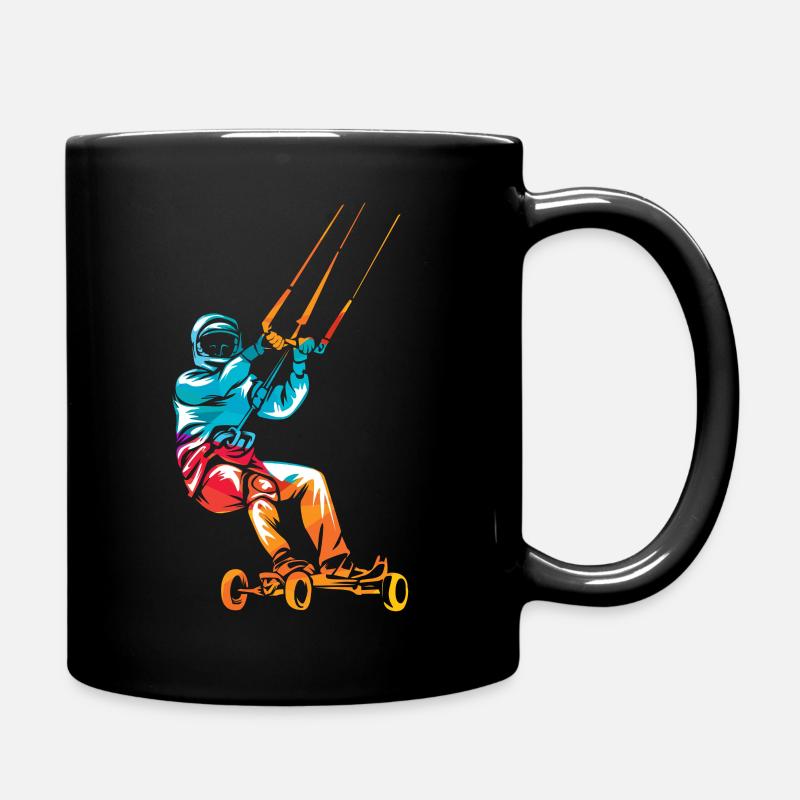 Kite landboarding - Tasse einfarbig - Schwarz