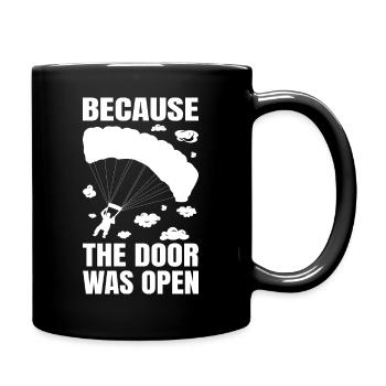 Parachute parachute cadeau de skydiage - Mug uni - noir - Droite