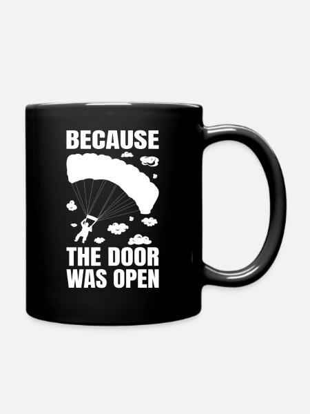 Skydiving Skydiving Gift - Full Colour Mug - black