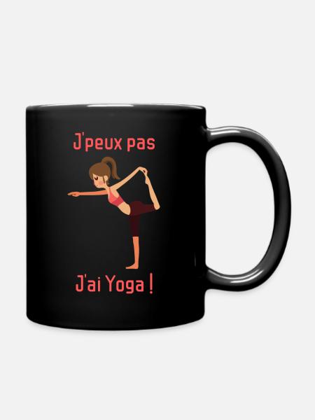 J'peux pas j'ai Yoga t-shirt fun drôle cadeau noël - Mug uni - noir