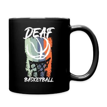 Deaf Ball Basketball Gift Deafball - Full Colour Mug - black - Right