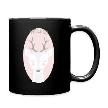 HELLO GAZELLE - Mug uni - noir - Droite