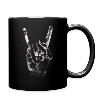 Rock and Roll - Tasse einfarbig - Schwarz - Rechts