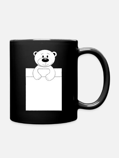 Ours au lit - Mug uni - noir