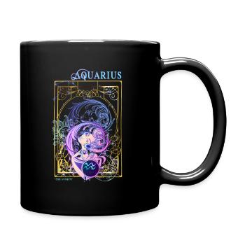 Wassermann LIGHT - Tasse einfarbig - Schwarz - Rechts