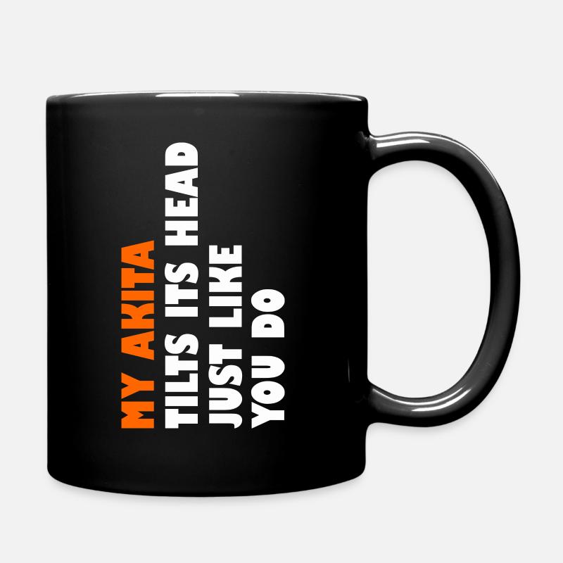 Chien Akita Fan - Mug uni - noir