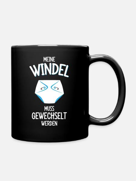 WINDEL FETISCH SPRUCH - Tasse einfarbig - Schwarz