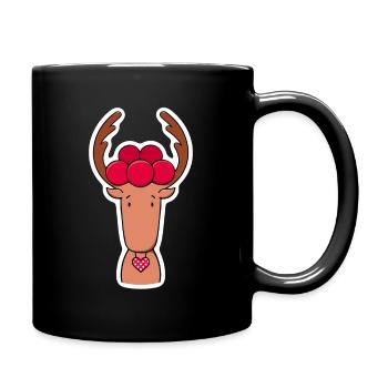 Cerfs de la Forêt-Noire - Mug uni - noir - Droite