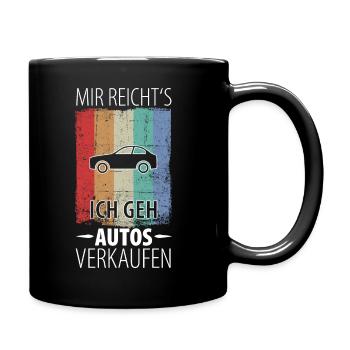 Automobilkaufmann Auto Verkäufer Automobil - Tasse einfarbig - Schwarz - Rechts