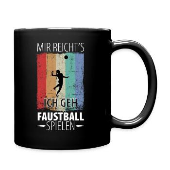 Faustball Faustballer Faustballspieler - Tasse einfarbig - Schwarz - Rechts
