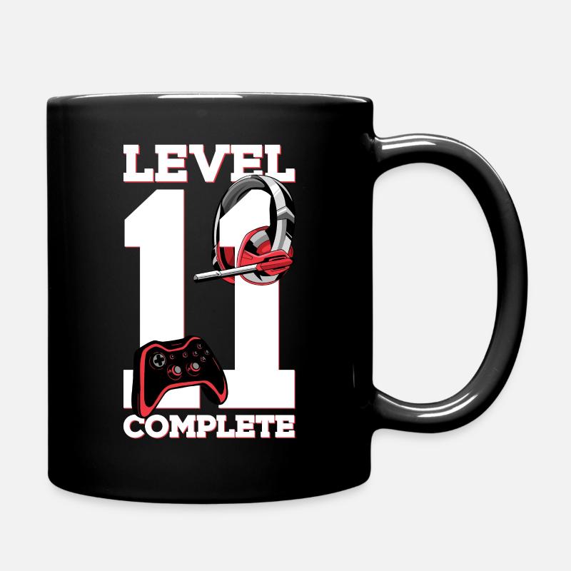 11. GEBURTSTAG GAMER LEVEL 11 COMPLETE - Tasse einfarbig - Schwarz