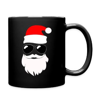 Weihnachtsmann Papá Noél Rock n Roll - Tasse einfarbig - Schwarz - Rechts