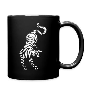 tiger - Tasse einfarbig - Schwarz - Rechts