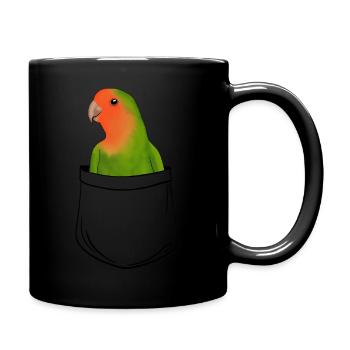 pocket lovebirds - Full Colour Mug - black - Right