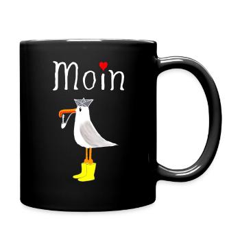 Moin Anker Seemann - Tasse einfarbig - Schwarz - Rechts