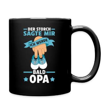Werdender Opa - Tasse einfarbig - Schwarz - Rechts