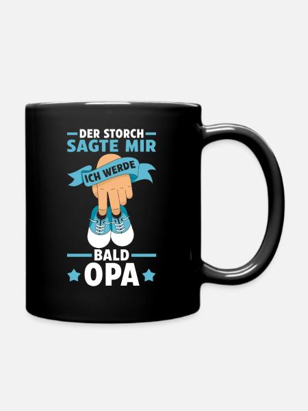 Werdender Opa - Tasse einfarbig - Schwarz