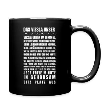 Vizsla - Vizsla Unser im Himmel! - Tasse einfarbig - Schwarz - Rechts