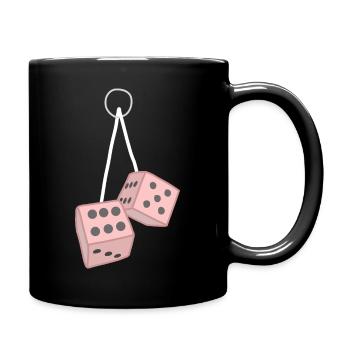 Fuzzy Dice Print - Full Colour Mug - black - Right