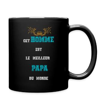 Cet Homme est le meilleur des Papa du monde - Mug uni - noir - Droite