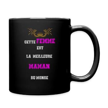 Cette femme est la meilleure Maman du monde - Mug uni - noir - Droite