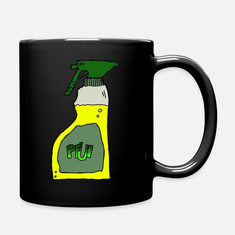 Sprühflasche Pfui - Tasse einfarbig - Schwarz
