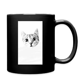 Kitty "mina" - Tasse einfarbig - Schwarz - Rechts