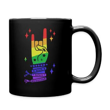 Death Before Mainstream Gay Edition - heavy metal - Full Colour Mug - black - Right
