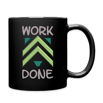 Work Done bk - Full Colour Mug - black - Right