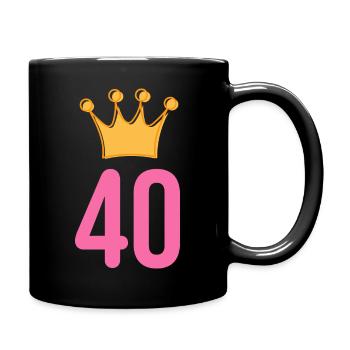 40e anniversaire Krone - Mug uni - noir - Droite